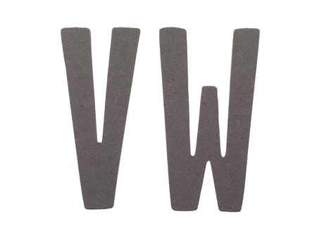 Image of paper cut out alphabet against white backgroundの写真素材