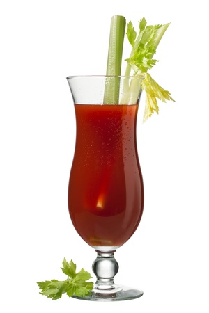 Close-up shot of strawberry juice in glass decorated with green leaves.の写真素材