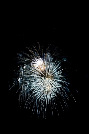 Closeup of fireworksの写真素材