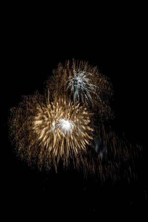 Closeup of fireworks