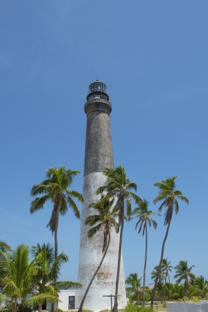 Image of lighthouse in dry tortugasの写真素材