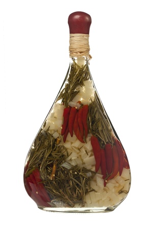 Bottle of mixed spices and herbsの写真素材