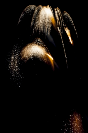 Closeup of fireworksの写真素材