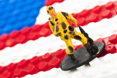 A military soldier that came from a war at Americaの写真素材