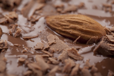 Macro image of a chocolate dessertの写真素材