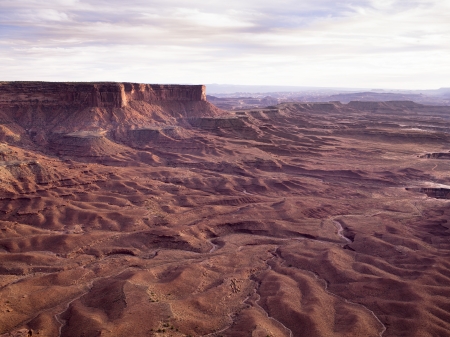 High angle shot of Arizona cliffs.の写真素材