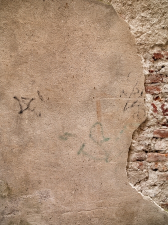 High definition photograph of a ancient worn wall in Italy shot in medium format Hasselblad and Phase One digital for maximum quality.の写真素材