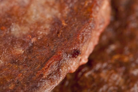 Close-up shot to the delicious grilled beef pattiesの写真素材