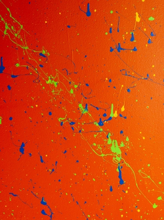 Abstract of splatter orange wallpaperの写真素材