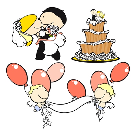 Wedding theme setのイラスト素材