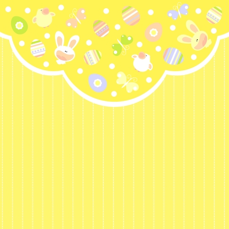 Easter cardのイラスト素材