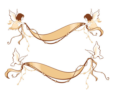 Vintage style headingのイラスト素材