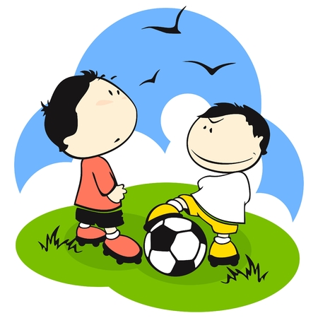 Football (soccer) playersのイラスト素材