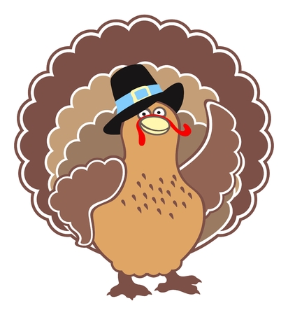 Thanksgiving turkeyのイラスト素材