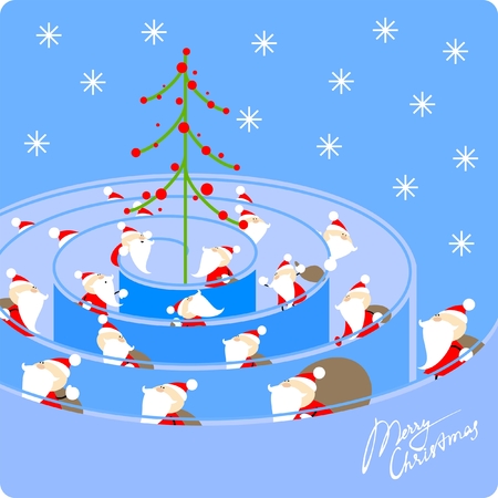 Santa Clausesのイラスト素材