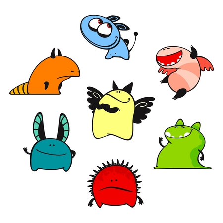 Cute monsters #9のイラスト素材