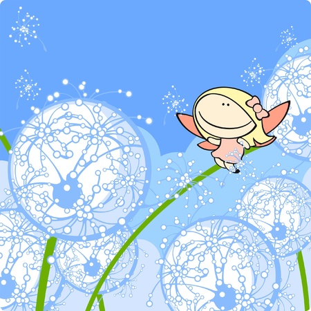 Dandelion fairyのイラスト素材