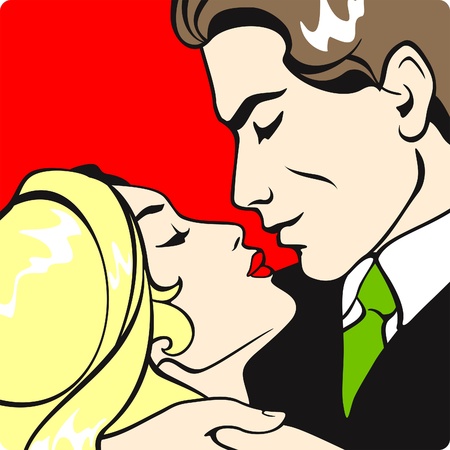 Couple in loveのイラスト素材