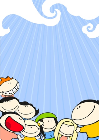 Group of friendsのイラスト素材