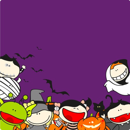 Halloween kidsのイラスト素材