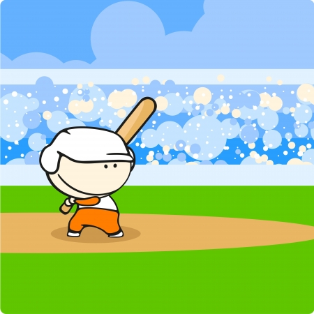 Baseball playerのイラスト素材