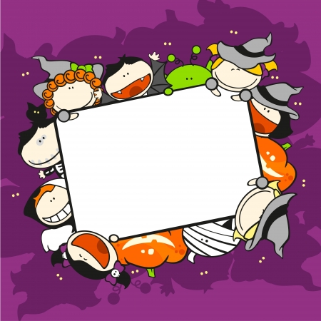 Cute Halloween backgroundのイラスト素材
