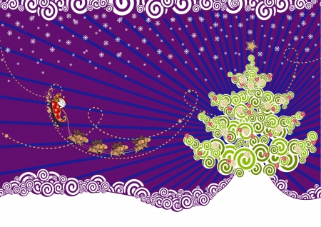 Christmas nightのイラスト素材
