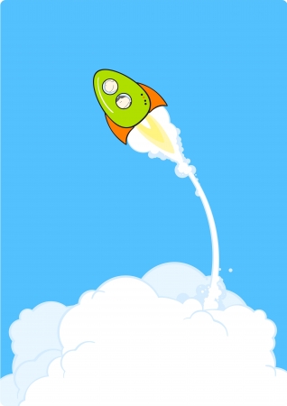 Rocket launchのイラスト素材