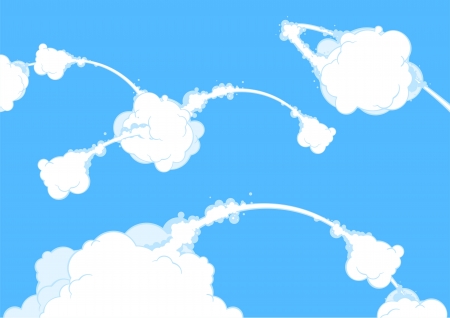 Set of images of explosionのイラスト素材
