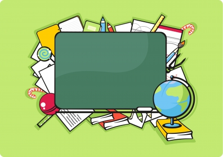 School background, horizontalのイラスト素材
