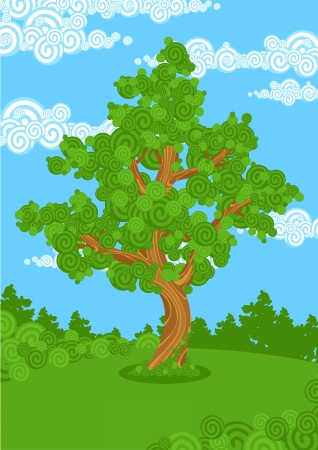 Big treeのイラスト素材