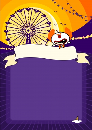 Carnival at Halloween nightのイラスト素材