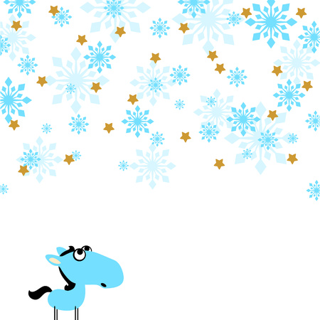 Little horse - symbol of the year 2014のイラスト素材