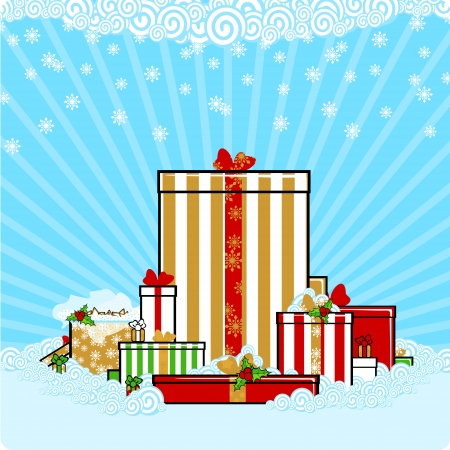 Christmas presentsのイラスト素材