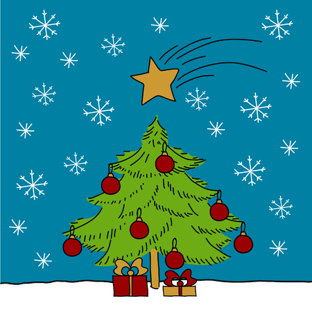 Christmas treeのイラスト素材