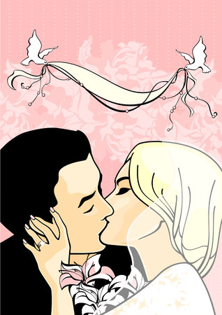 Wedding cardのイラスト素材