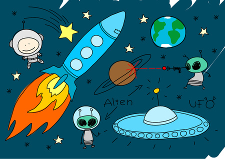 Space setのイラスト素材