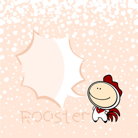 Chinese Zodiac signs - the Roosterのイラスト素材