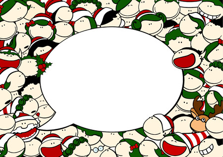 Christmas talkのイラスト素材