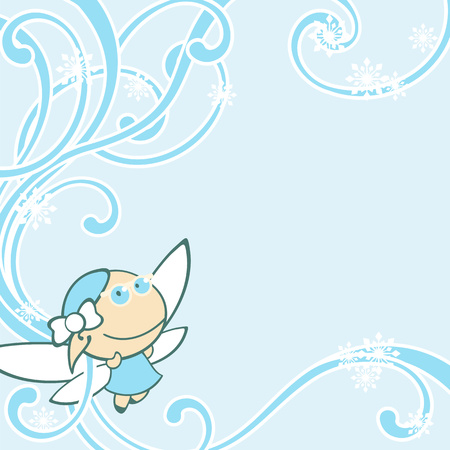 Winter fairyのイラスト素材