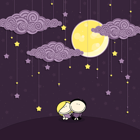 Night nurseryのイラスト素材