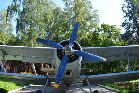 Zelenogorsk, Leningrad Oblast, Russia, Park, Plane, 08.29.2019のeditorial素材