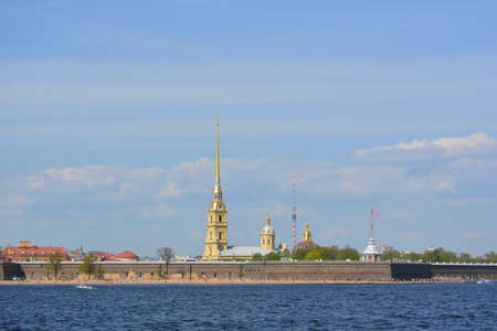 Celebration on May 9, 2016 in St. Petersburg. Nevsky Avenue. Neva River. Channels in the city.のeditorial素材