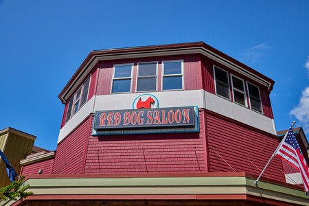Famous Red Dog Saloon, Franklin Street, Juneau, Alaska. July 23, 2019のeditorial素材