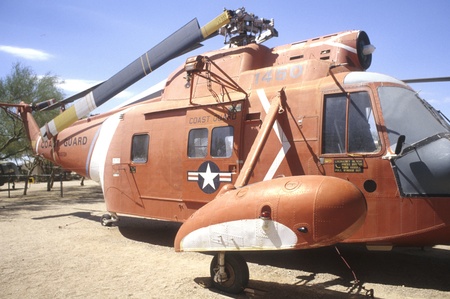 U.S. Coast Guard Sikorski helicopter at Pima Air & Space Museum in Arizona.のeditorial素材