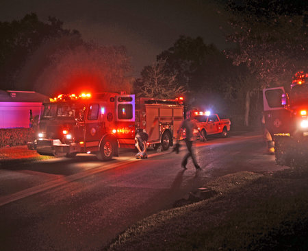 Fire trucks responded to a 911 call for help due to a fire in an oven. After the smoke was cleared...