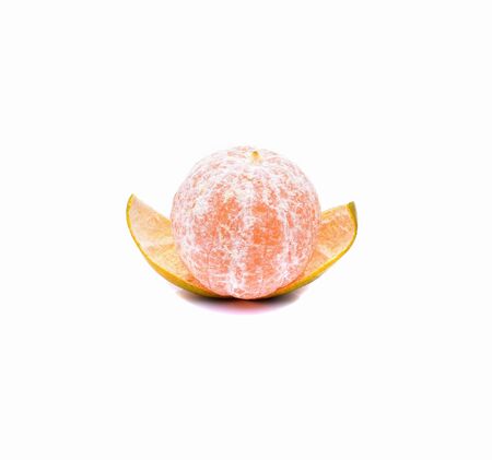 orange isolated on white backgroundの写真素材