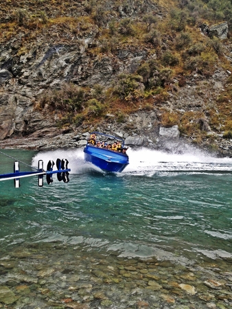 Fun Jet boat in Queenstownのeditorial素材