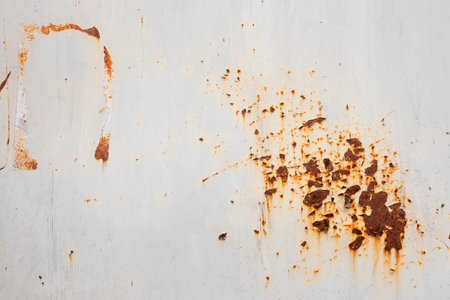 Metal rusty on old wall textured background