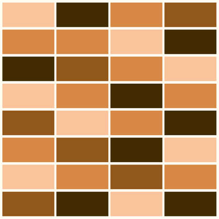 abstract brown mosaic tile texture vector backgroundのイラスト素材